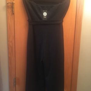 Black Capri length belted jumper